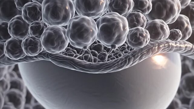 Cinematic Visualization of Human Oocyte and Cumulus Cells