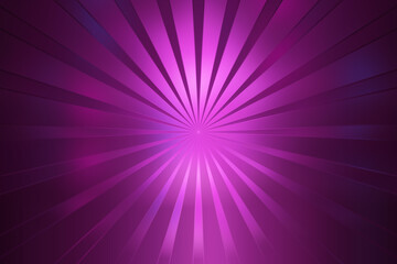 Purple radial sunburst background design with bright light rays, abstract texture and gradient effect illustration