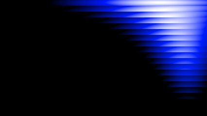 Abstract Blue Gradient Background with Ribbed Glass and Motion Wave Effect, Vector Illustration