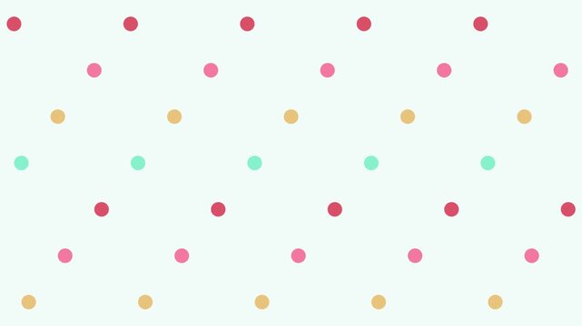 Polka dot pattern background, abstract texture with pastel colors