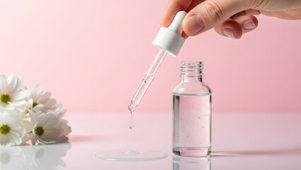 Hydrating facial serum for healthy skin with natural ingredients