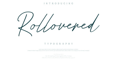 Hand drawn mono line font lowercase and uppercase. Calligraphy decorative ABC alphabet isolated. Hand lettering and custom typography for your designs, logo, poster, card. Vector typeface.