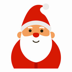 Vector of Santa claus on white background