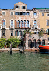 Palazzo Barzizza is a restructured formerly Gothic-style palace located on the Canal Grande of Venice,  in the Sestiere of San Polo, Venice, Italy