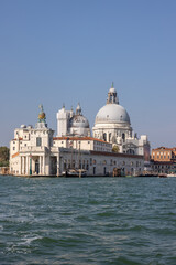  View from Canal of San Marco to Punta della Dogana and Salute in Venice