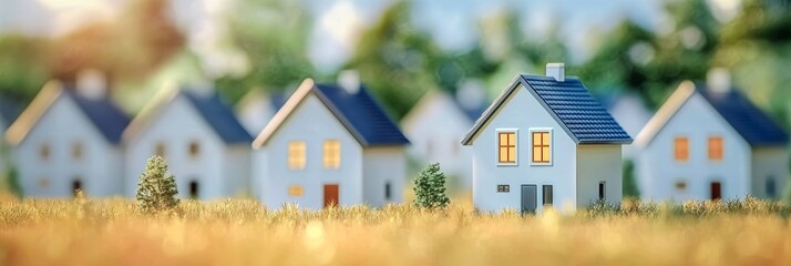 Modern house concept showcasing the real estate industry with a focus on ideal home designs.