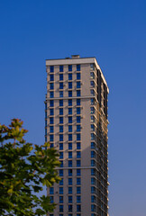 Cityscape, modern buildings on a summer day