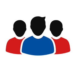 Fototapeta premium People Icon Design vector icon,communication icon. Group of people icon. Share symbol. business icon