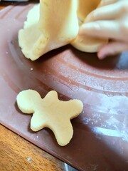 Christmas Cookies. Cookie Preparation, cutting