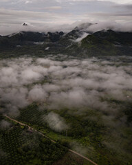 Clouds over the thai mountains
