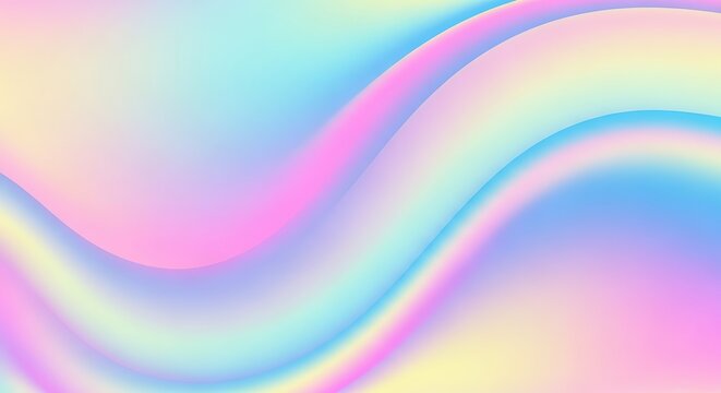 Pastel Gradient Waves Background abstract