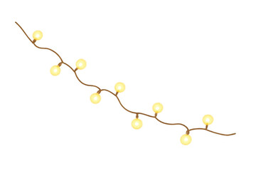 Glowing string lights decorating festive celebration events
