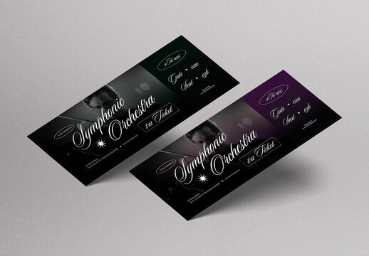 Purple Elegant Symphonic Orchestra Ticket