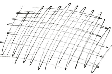 black felt tip pen diagonal strokes texture isolated on white or transparent png