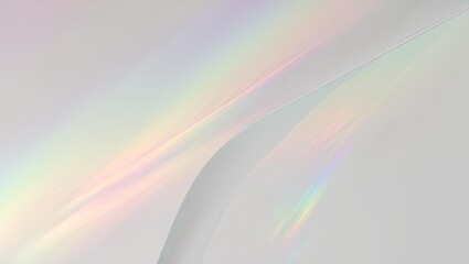 Soft pastel rainbow hues overlay on a light gray background