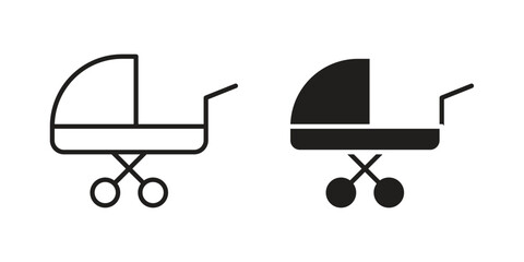 Baby sitter icon template color editable. for graphic and web design.