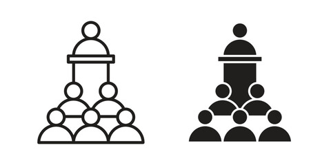 Convention icon template color editable. for graphic and web design.