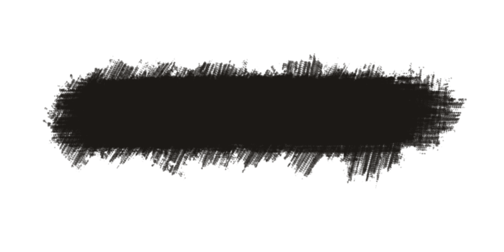 A dark olive green paint brush stroke with textured edges isolated on transparent background