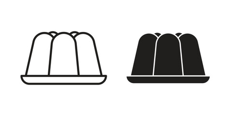 Jelly icon template color editable. for graphic and web design.