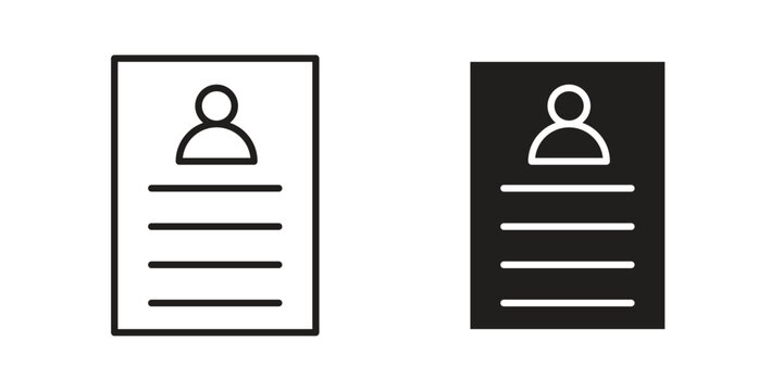 Job appslication icon template color editable. for graphic and web design.