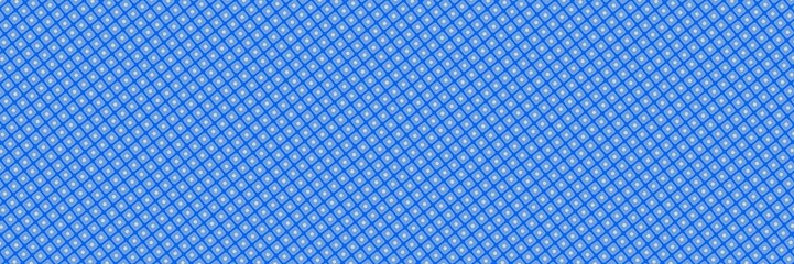 Blue background from rounded square pattern with dot in middle, wide background