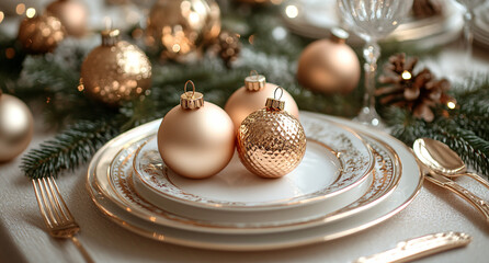  Sophisticated Festive Decoration with Natural Elements and Golden Shine