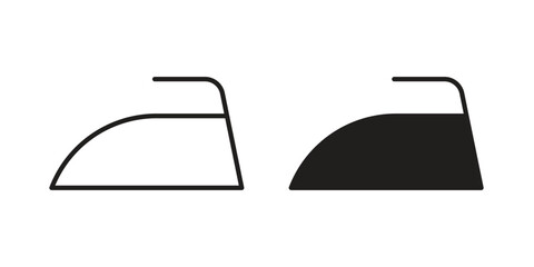 No ironing icon template color editable. for graphic and web design.