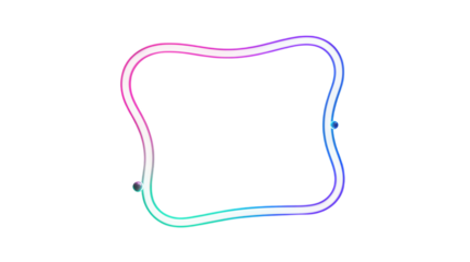 Neon Glowing Frame Vector Design