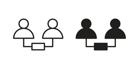 Partner icon template color editable. for graphic and web design.