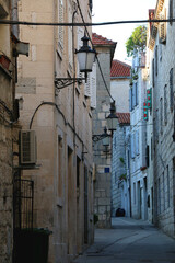 Traditional Mediterranean architecture in Split, Croatia.