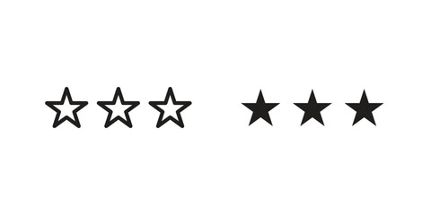 Rating icon template color editable. for graphic and web design.