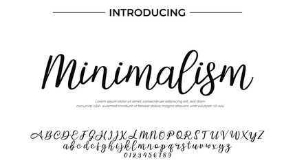 Minimalism - Elegant Script Font for Smooth Handwritten Design and Creative Typography