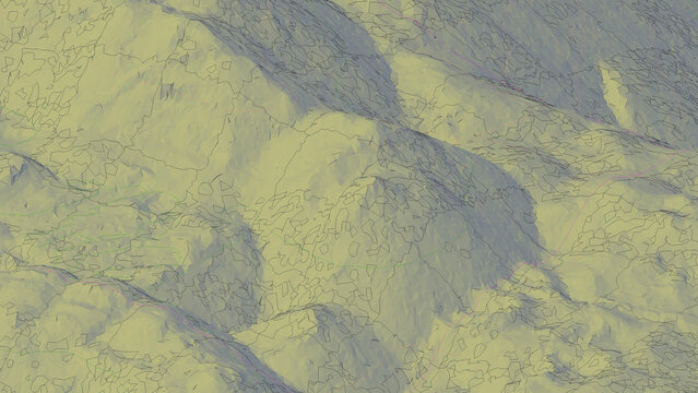 3d relief model, Realistic visualization of the earth in modern CAD software. High quality photo