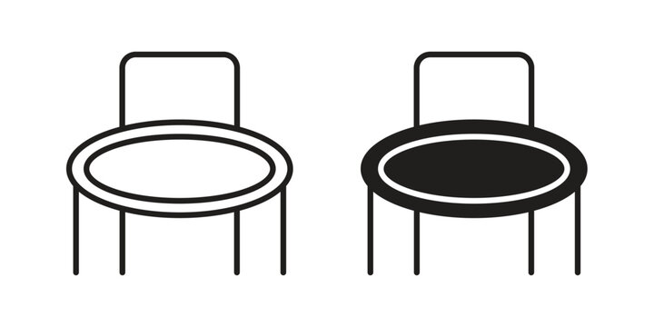 Trampolining icon template color editable. for graphic and web design.