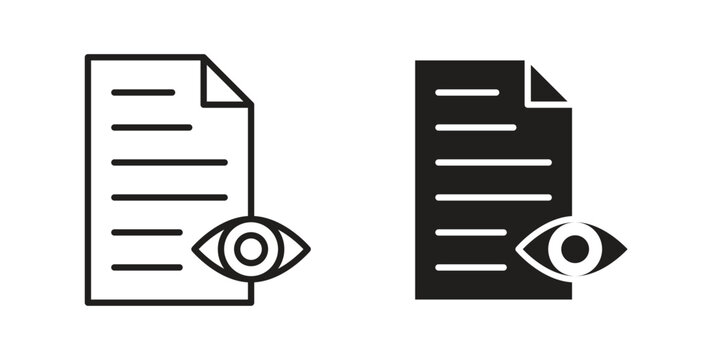 Watchlist icon template color editable. for graphic and web design.