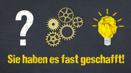 Sie haben es fast geschafft!