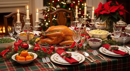 christmas table setting