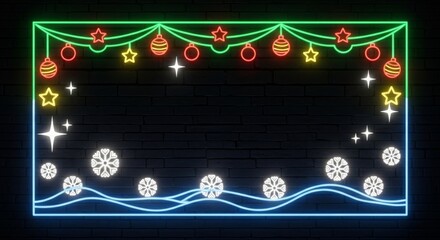  crishtmas frame decorason casino neon sign with lights