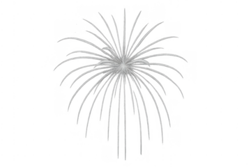 White transparent background fireworks explosion light burst