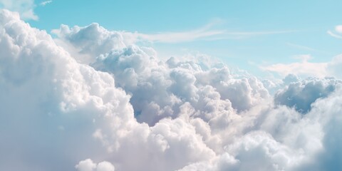 Blue sky with white clouds