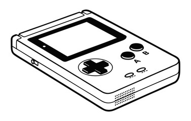 mp3 player isolated on white background