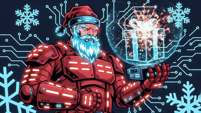 Cyborg Santa Is Here To Hack Christmas