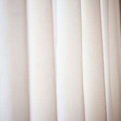 Obraz premium White Sheer Curtains with Soft Light and Subtle Texture