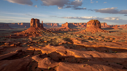 Aerial View of Southwestern Desert Landscape