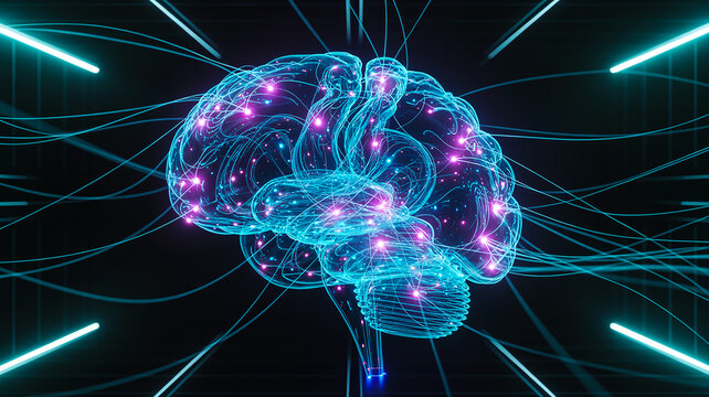 Digital Representation of a Human Brain with Neural Connections