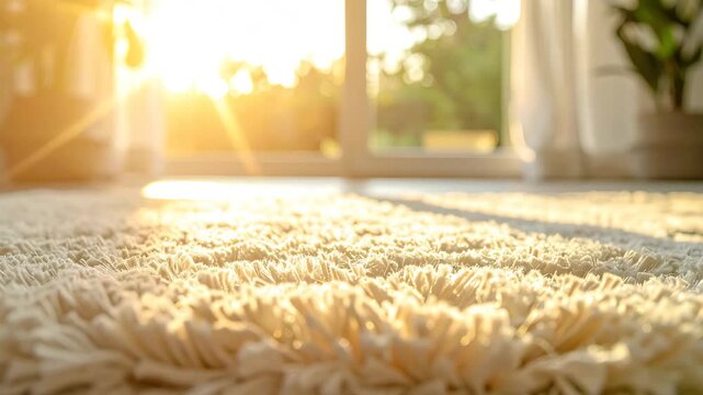 White rug layered on carpet elegant white rug placed atop patterned carpet creating layered floor covering effect
