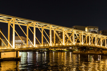(東京都ｰ都市風景)夜のウォーターフロント風景７