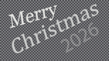 Merry christmas 3d editable text effect, style vintage. Vector hand drawn illustration