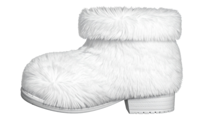  Red Christmas Stocking with Fur Trim PNG