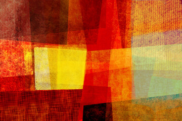 コラージュ風色面構成 4-4